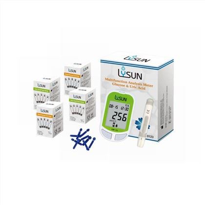 Lysun Glukometr analyzátor kyseliny močové 2 v 1 nejlepší cena pro lékařské domácí použití