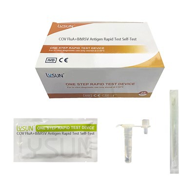Lysun Influenza A+B, Covid -19 a RSV Antigen Rapid Test Self-test FCR-S24