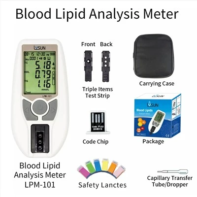 LPM -101 metr lipidů Domácí používání cholesterolu triglycerid lipoprotein Blood Lipid Analyzer